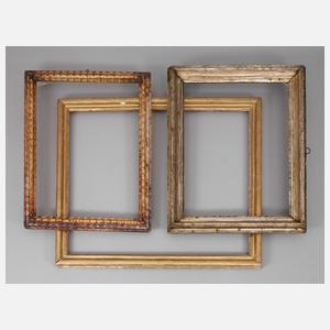 Konvolut drei Rahmen 19./20. Jh.