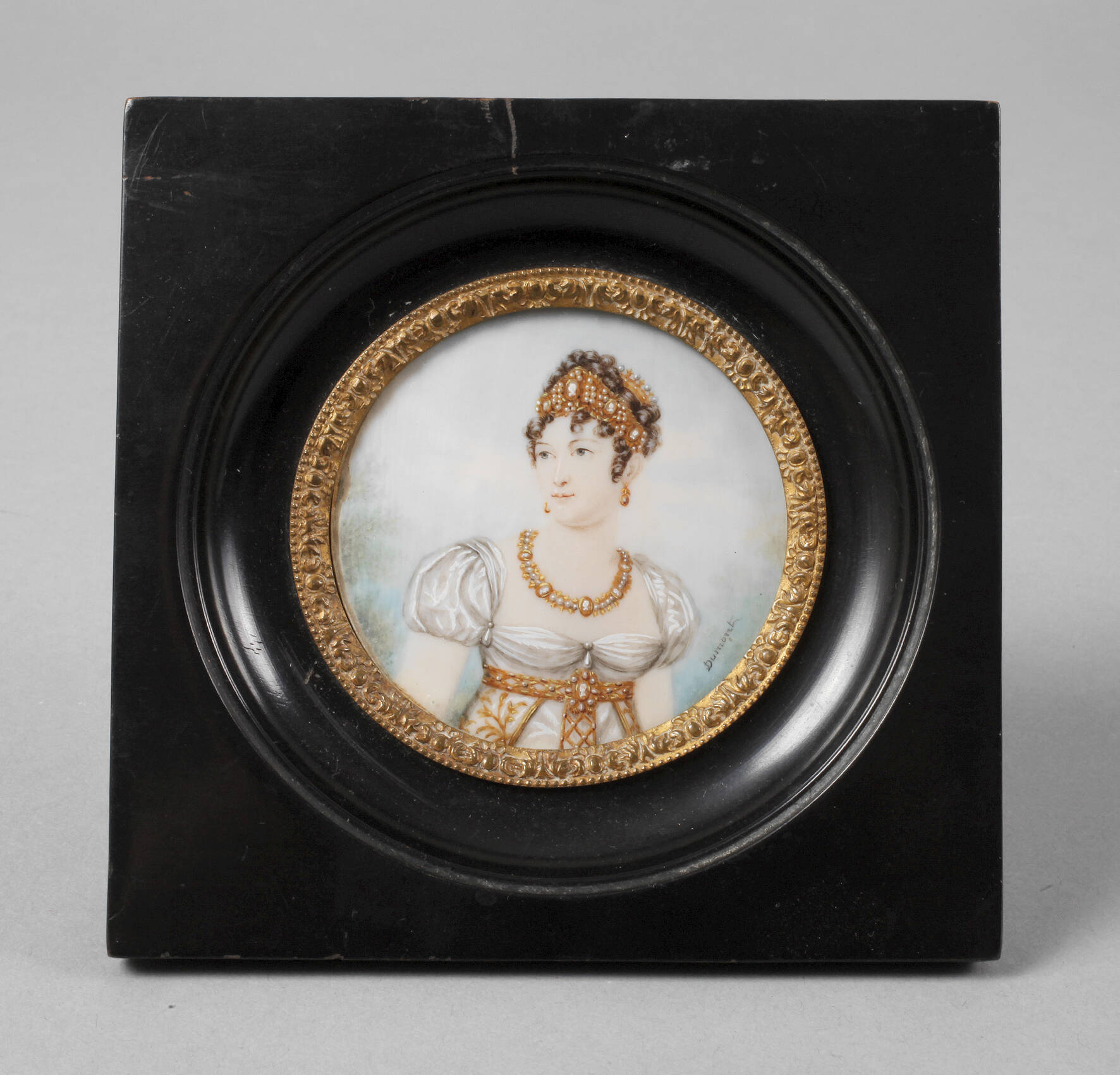 Elfenbeinminiatur Kaiserin Josephine