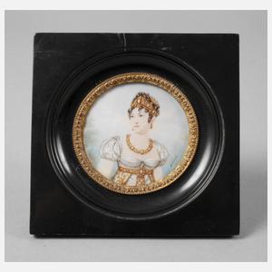 Elfenbeinminiatur Kaiserin Josephine