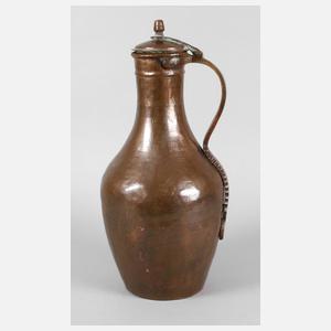 Große barocke Kupferkanne