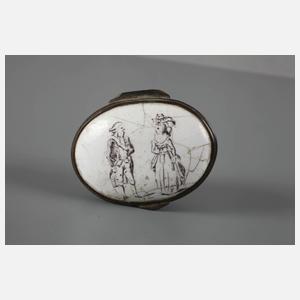 Emailliertes Pillendöschen