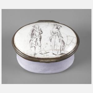 Emailliertes Pillendöschen