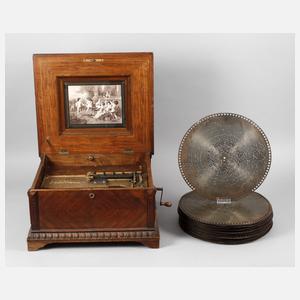 Große Plattenspieldose Polyphon