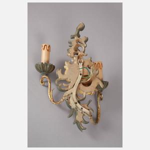 Geschnitzte Lampengarnitur
