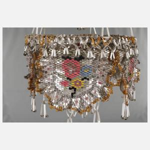 Glasperlenleuchter Biedermeier