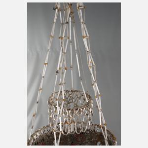 Glasperlenleuchter Biedermeier