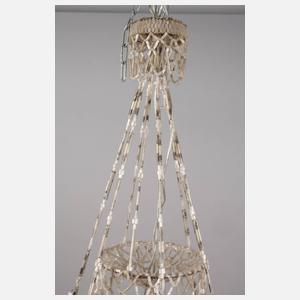 Glasperlenleuchter Biedermeier