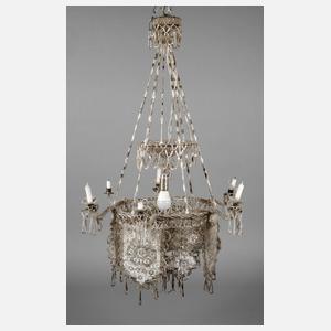 Glasperlenleuchter Biedermeier