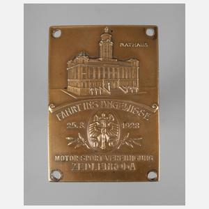 Erinnerungsplakette ADAC Zeulenroda