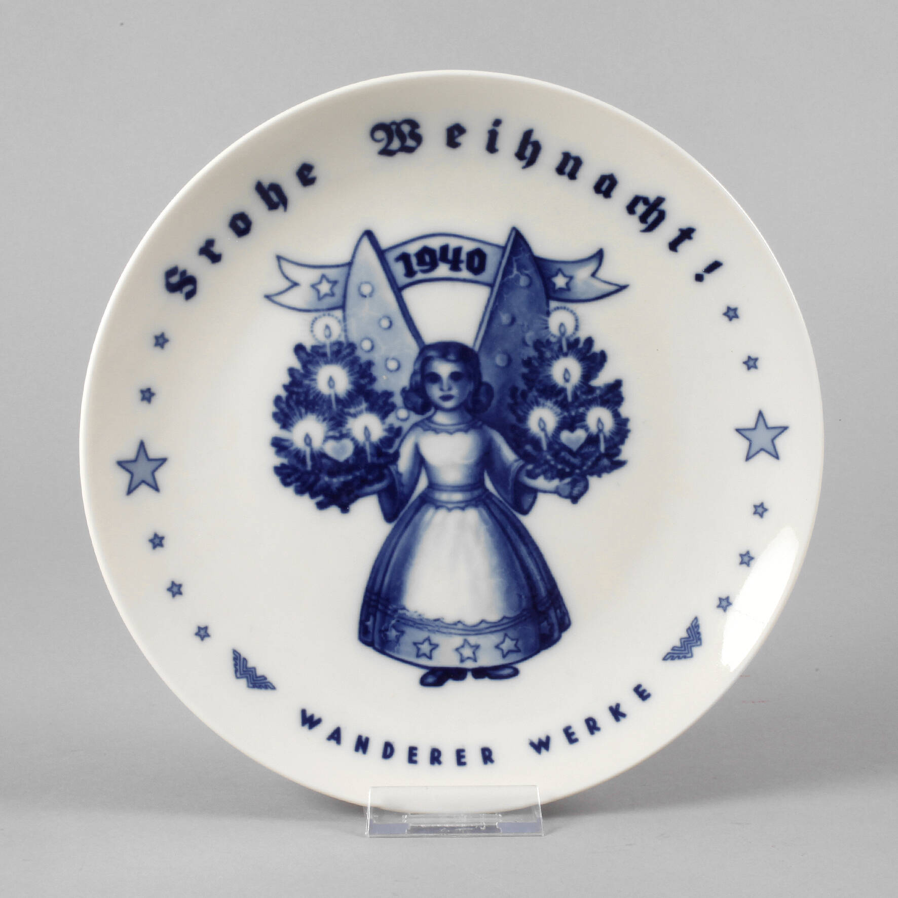 Werbeteller Wanderer