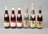 Sechs Flaschen Wein