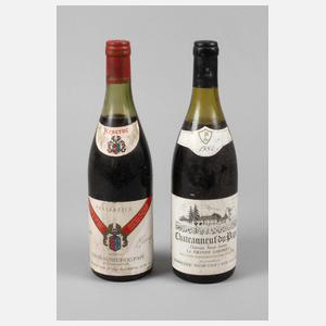 Zwei Flaschen Rotwein