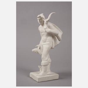 Anatoly Kiselev Biskuitporzellanfigur Fischer