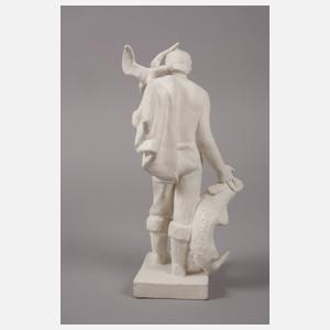 Anatoly Kiselev Biskuitporzellanfigur Fischer