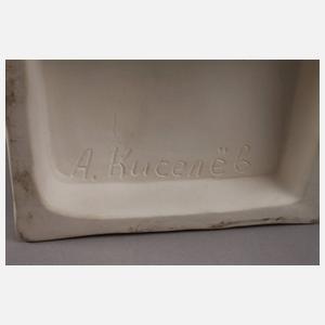 Anatoly Kiselev Biskuitporzellanfigur Fischer