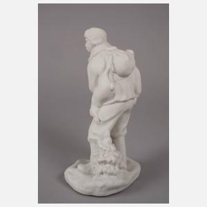 Biskuitporzellanfigur russischer Jäger