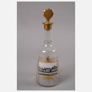 Karaffe mit fünf Gläsern russische Architekturmalerei