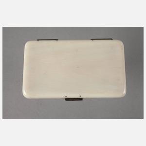 Russisches Elfenbeinetui mit Diamantbesatz