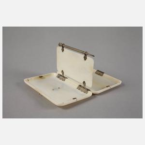 Russisches Elfenbeinetui mit Diamantbesatz