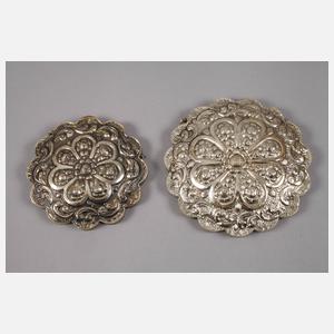 Drei türkische Hochzeitsspiegel Silber