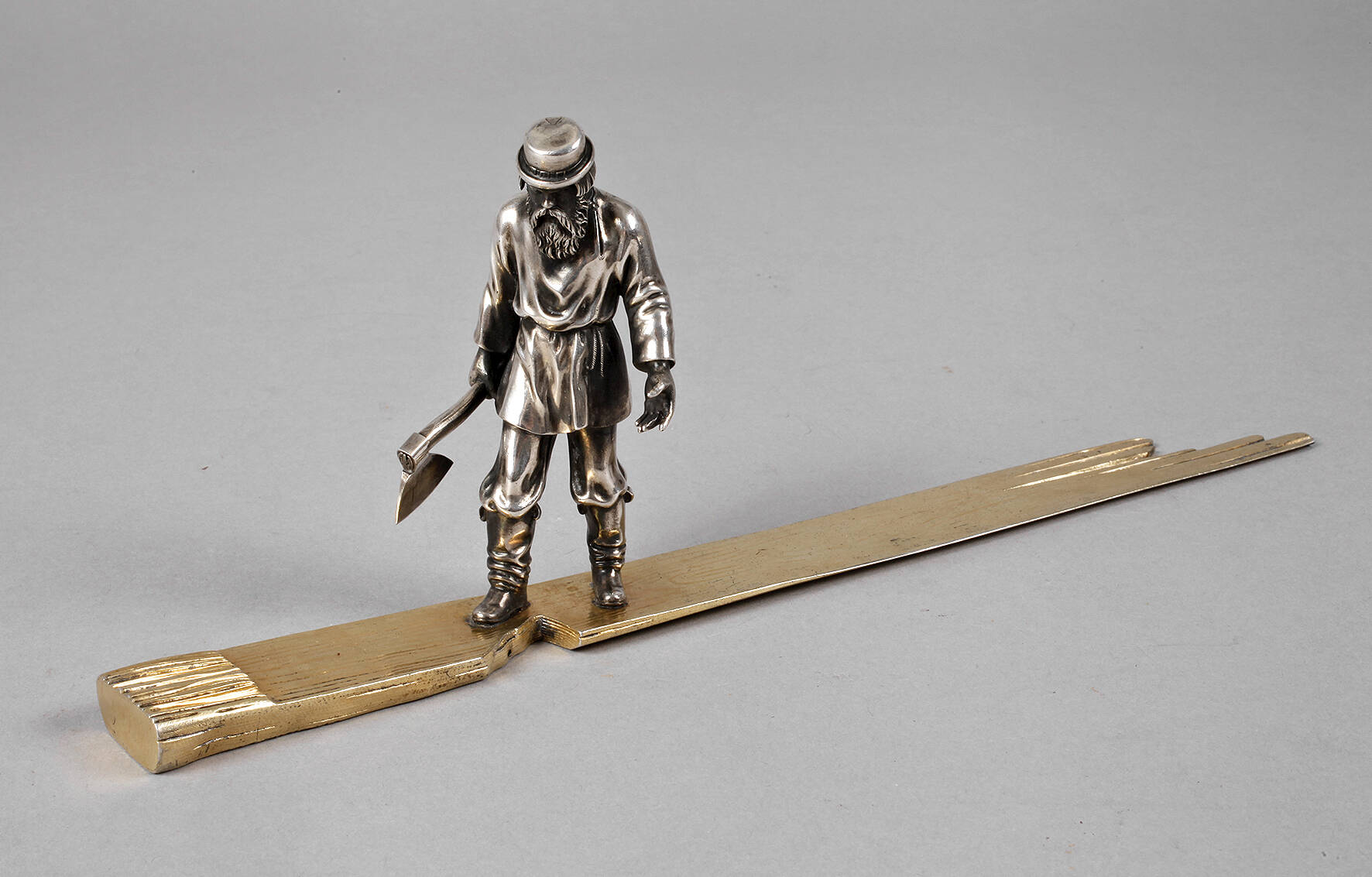 St. Petersburg figürlicher Brieföffner Silber