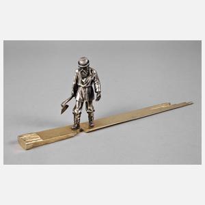 St. Petersburg figürlicher Brieföffner Silber