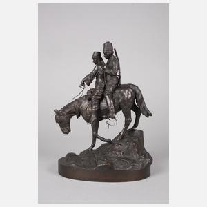 Albert Moritz Wolff, reitendes Kosakenpaar