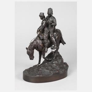 Albert Moritz Wolff, reitendes Kosakenpaar