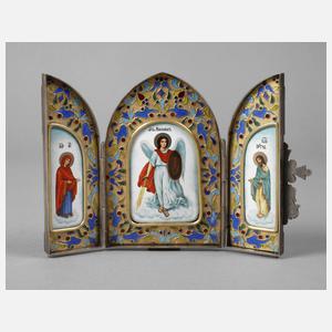 Feiner Reisealtar Silber