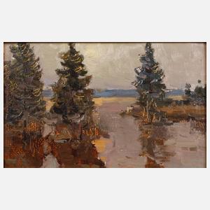 Anatoly Iwanowitsch Kojewnikow, Bäume am See