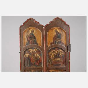 Flügel einer faltbaren Polyptychon-Ikonostase