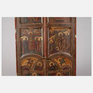 Flügel einer faltbaren Polyptychon-Ikonostase