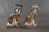 Paar Keramik Löwen