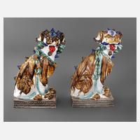Paar Keramik Löwen111