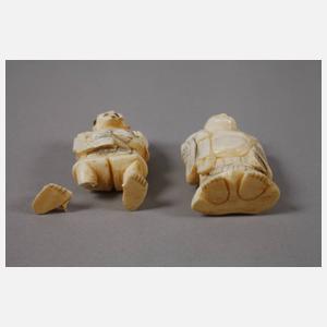 Sechs Elfenbein Figuren