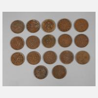Konvolut Kupfermünzen China111