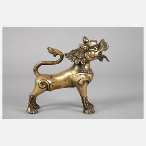 Bronzeplastik Qilin