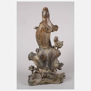 Bronzeplastik Guanyin
