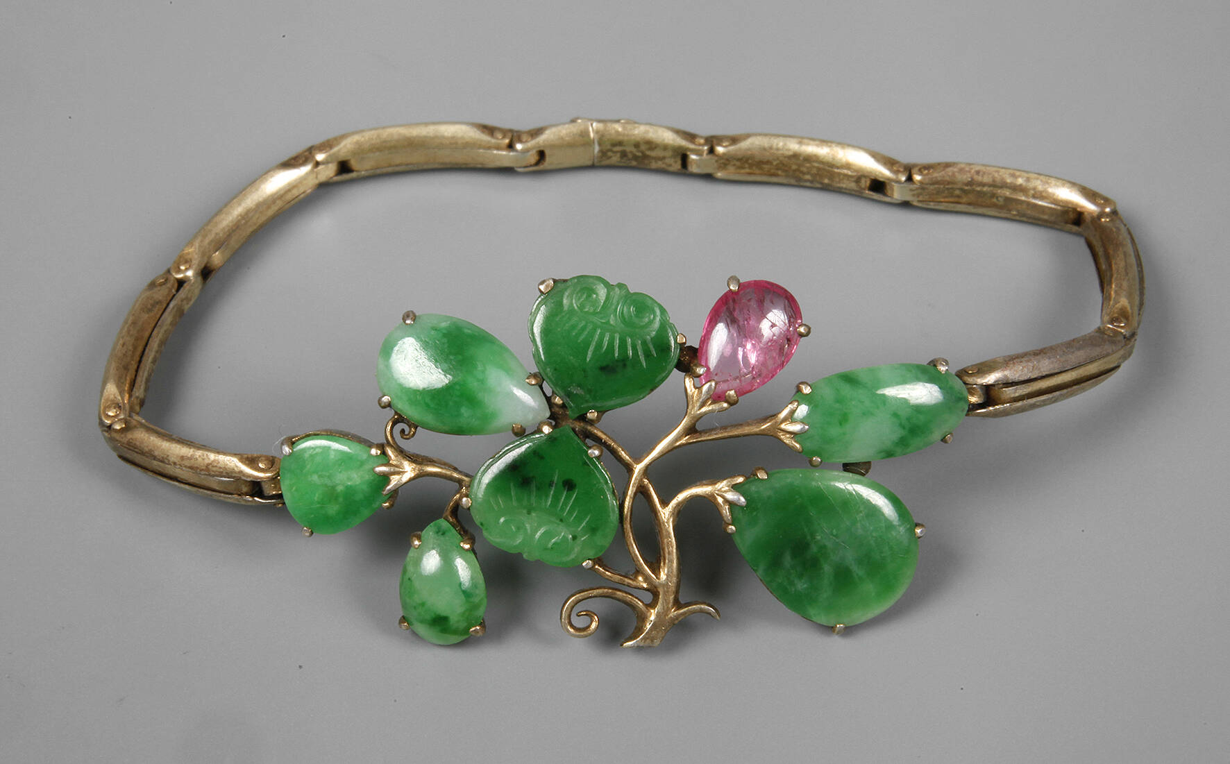 Armband mit Jade und Turmalin