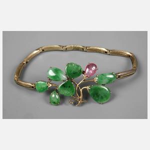 Armband mit Jade und Turmalin