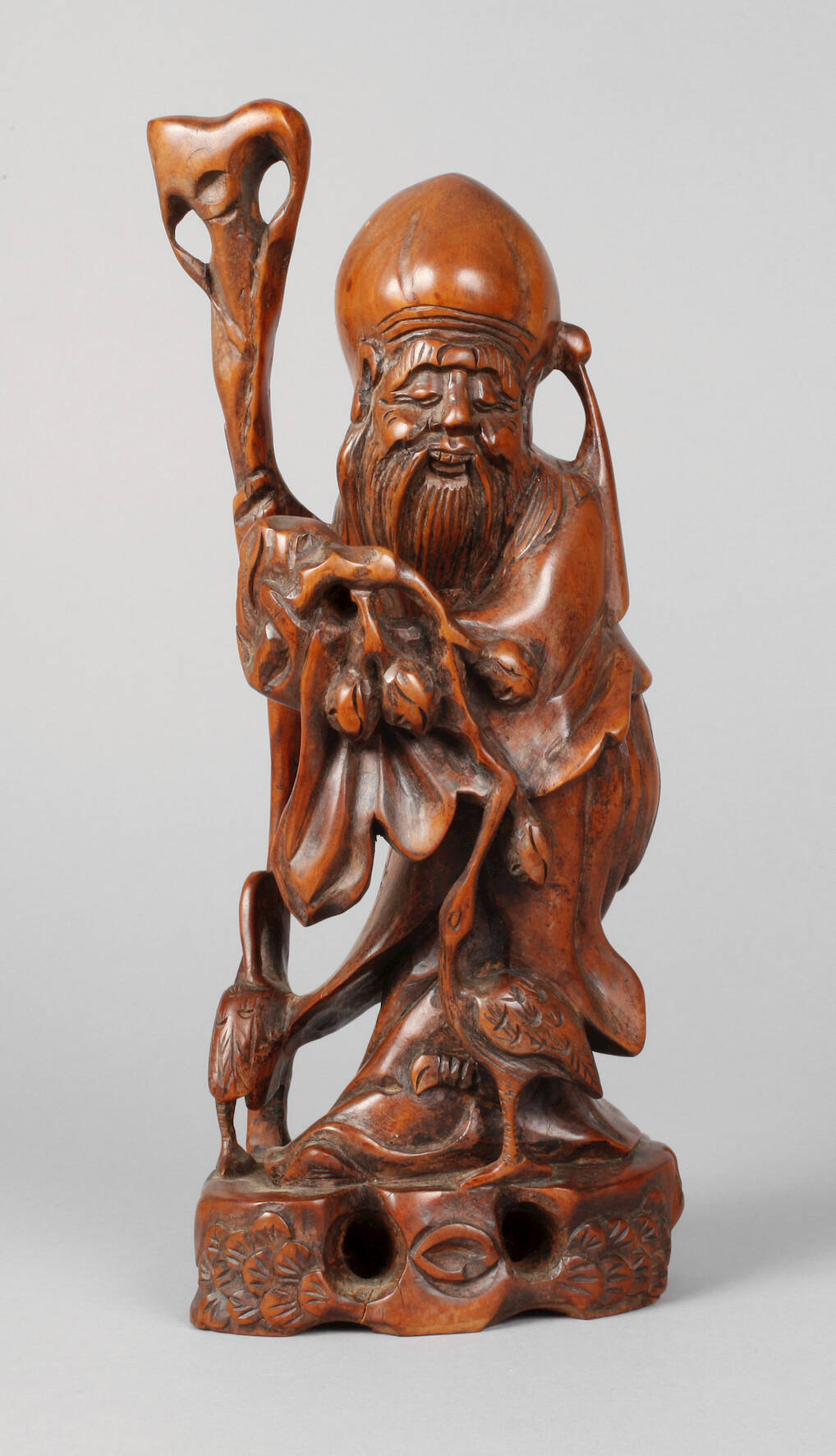 Geschnitzter Glücksgott Shou