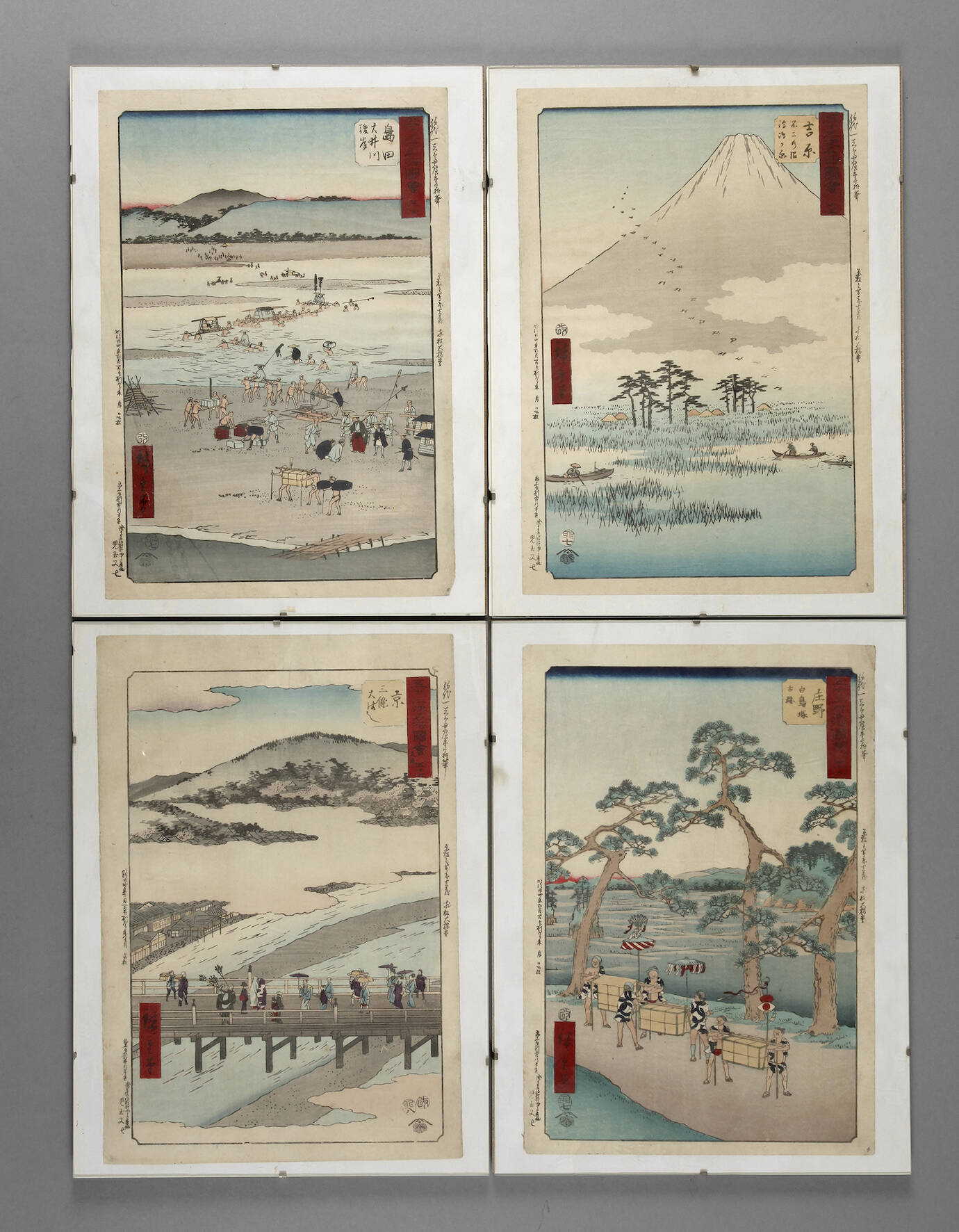 Vier Farbholzschnitte