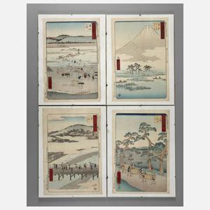 Vier Farbholzschnitte