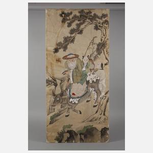 Tapetenfragment mit Chinoiserie