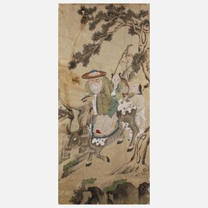 Tapetenfragment mit Chinoiserie