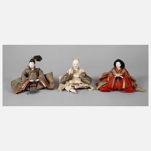 Drei Hina-Puppen