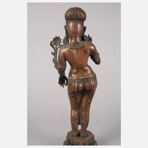 Bronzeplastik Yogini