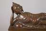 Bronzeplastik liegender Buddha