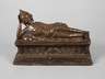 Bronzeplastik liegender Buddha