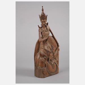 Paar figürliche Schnitzereien